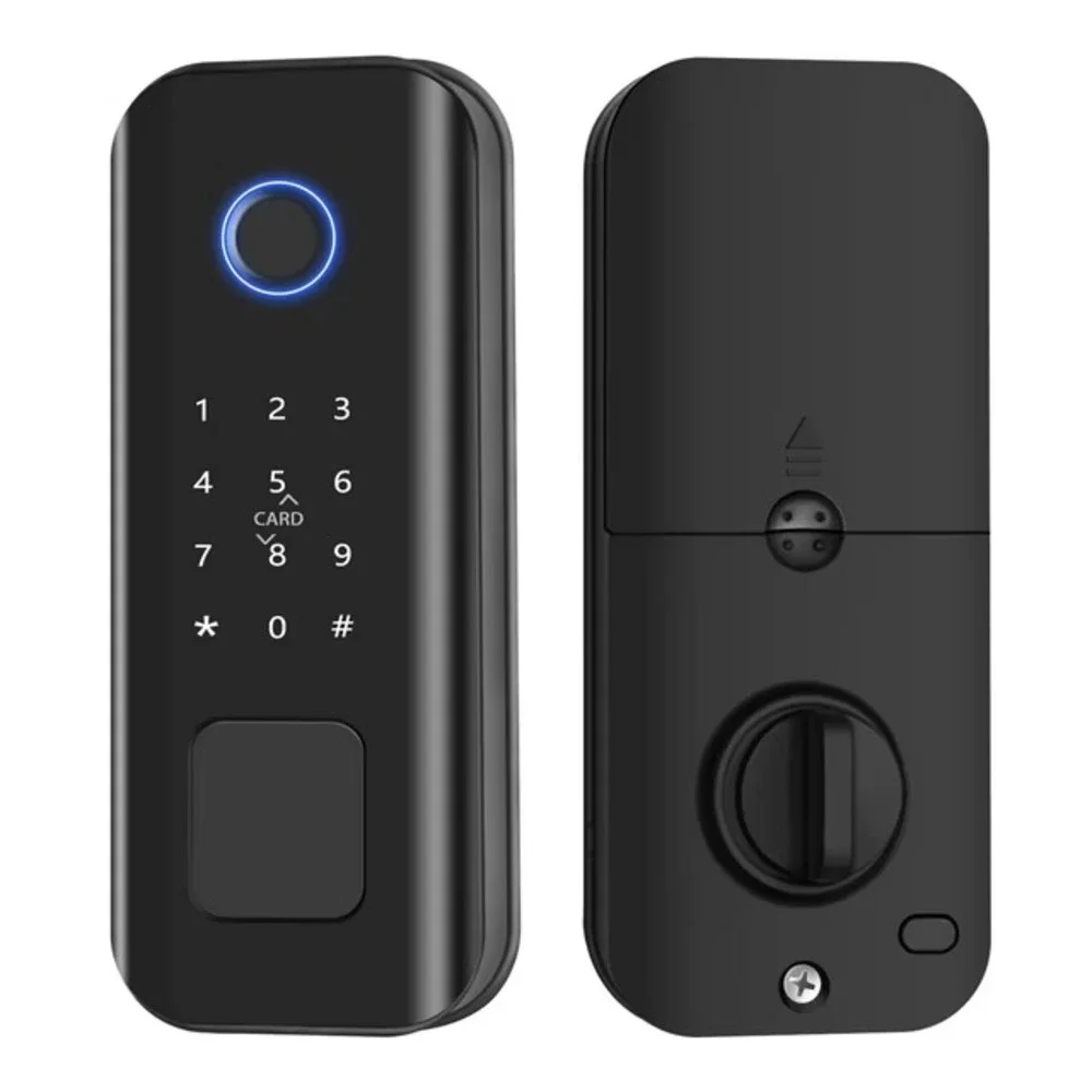 Smart Door Lock Keyless Entry with Fingerprint Touchscreen Keypad APP IC Card...
